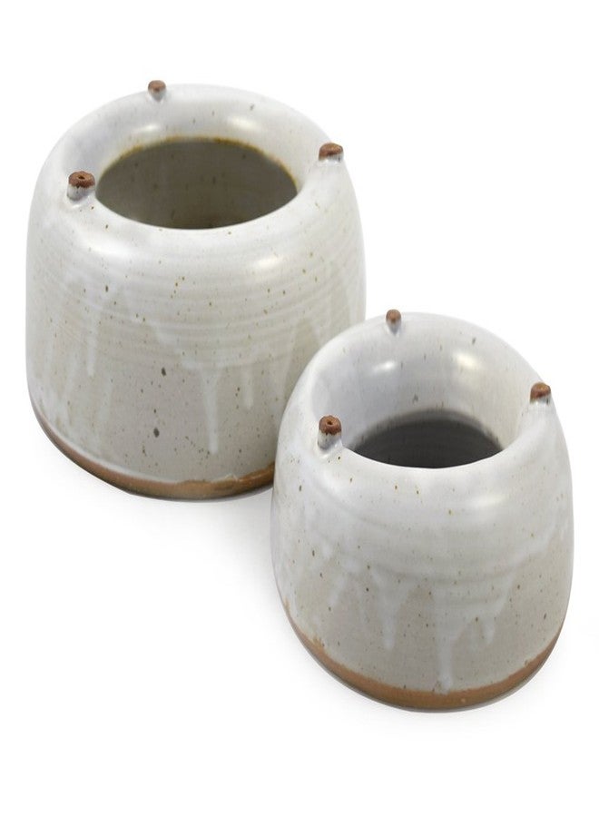 Modern Artisans American Made Heavy-Weight Splash-Reducing Stoneware Water Bowl for Cats and Small Dogs (48oz) - Image 4